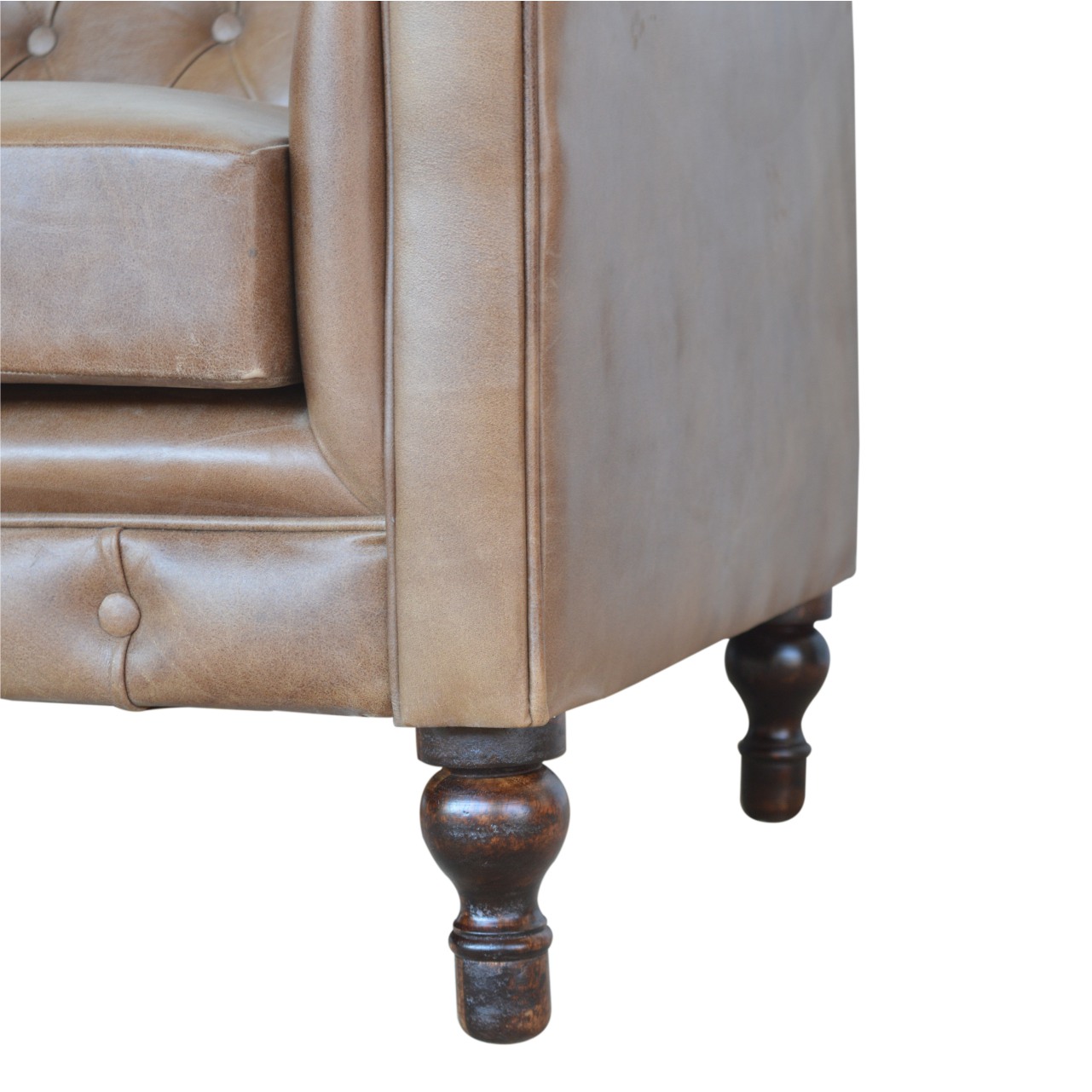 BROWN CHESTERFIELD